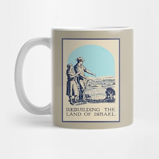 Book Cover. Rebuilding the Land of Israel, 1927 Mug